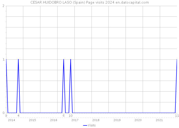 CESAR HUIDOBRO LASO (Spain) Page visits 2024 