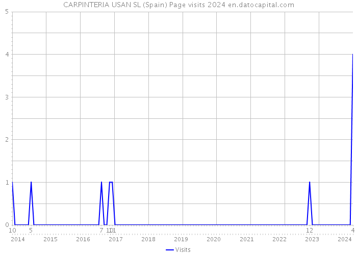 CARPINTERIA USAN SL (Spain) Page visits 2024 