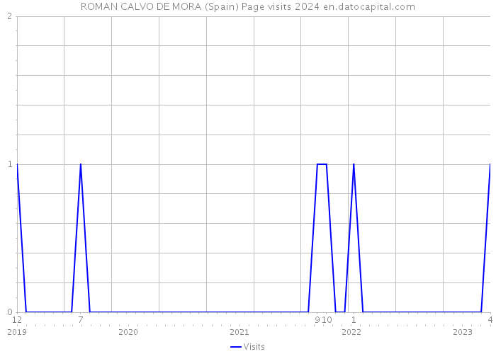 ROMAN CALVO DE MORA (Spain) Page visits 2024 