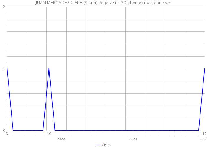 JUAN MERCADER CIFRE (Spain) Page visits 2024 