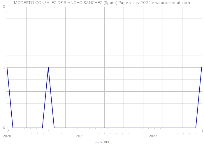 MODESTO GONZALEZ DE RIANCHO SANCHEZ (Spain) Page visits 2024 