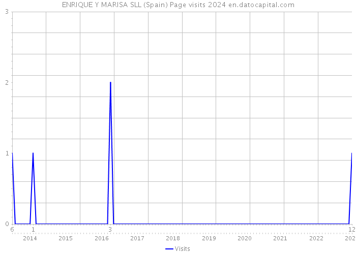 ENRIQUE Y MARISA SLL (Spain) Page visits 2024 