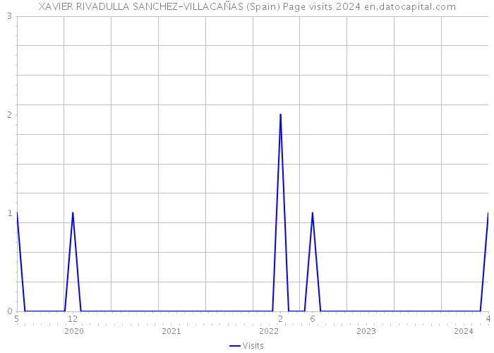 XAVIER RIVADULLA SANCHEZ-VILLACAÑAS (Spain) Page visits 2024 