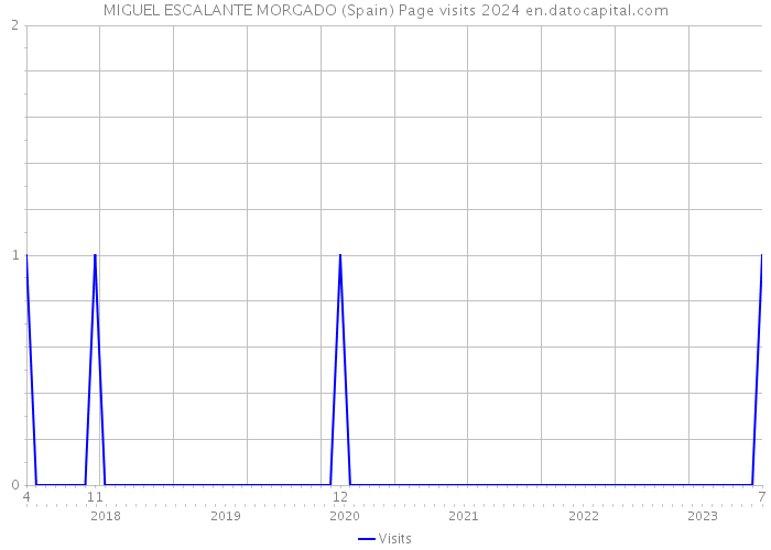 MIGUEL ESCALANTE MORGADO (Spain) Page visits 2024 