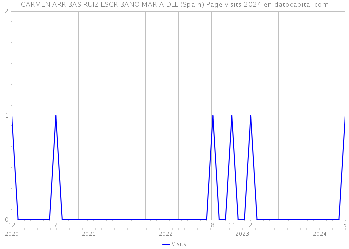 CARMEN ARRIBAS RUIZ ESCRIBANO MARIA DEL (Spain) Page visits 2024 
