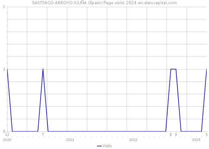 SANTIAGO ARROYO IGUÑA (Spain) Page visits 2024 