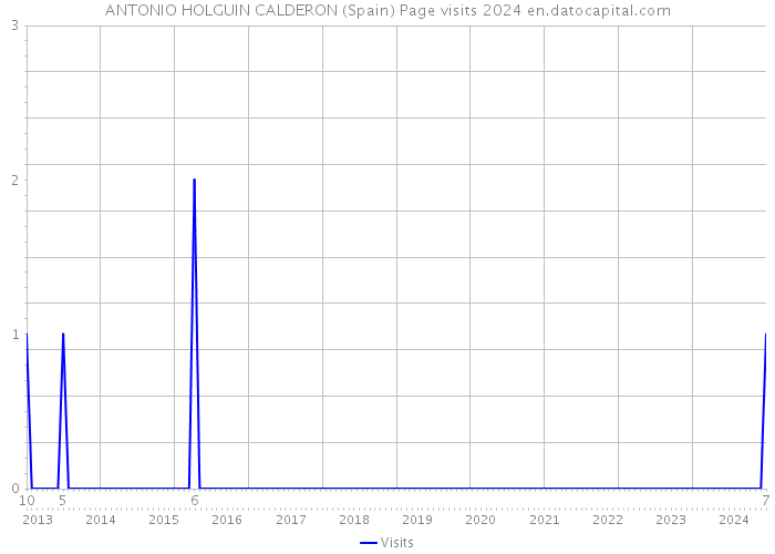 ANTONIO HOLGUIN CALDERON (Spain) Page visits 2024 