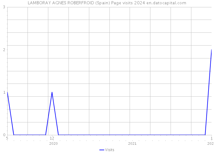 LAMBORAY AGNES ROBERFROID (Spain) Page visits 2024 