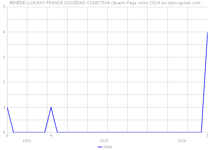 BENEDE LLUGANY FRANCE SOCIEDAD COLECTIVA (Spain) Page visits 2024 