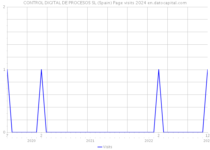 CONTROL DIGITAL DE PROCESOS SL (Spain) Page visits 2024 