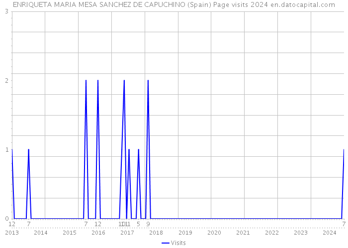 ENRIQUETA MARIA MESA SANCHEZ DE CAPUCHINO (Spain) Page visits 2024 