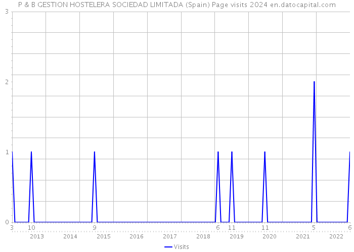 P & B GESTION HOSTELERA SOCIEDAD LIMITADA (Spain) Page visits 2024 