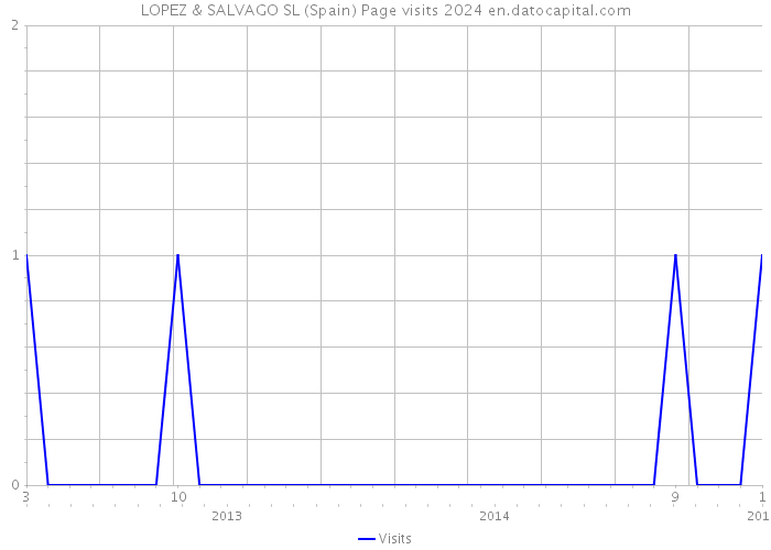 LOPEZ & SALVAGO SL (Spain) Page visits 2024 