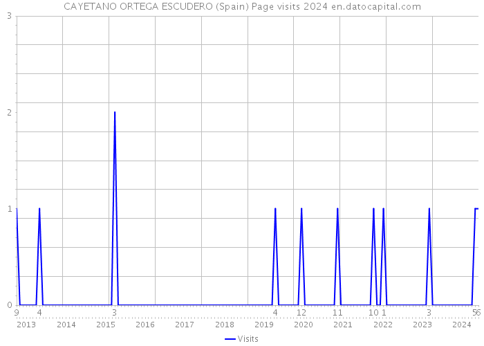 CAYETANO ORTEGA ESCUDERO (Spain) Page visits 2024 
