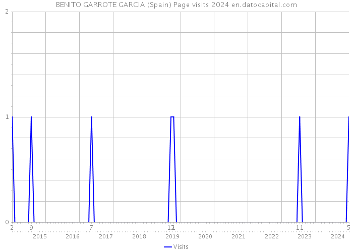 BENITO GARROTE GARCIA (Spain) Page visits 2024 