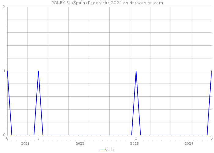 POKEY SL (Spain) Page visits 2024 