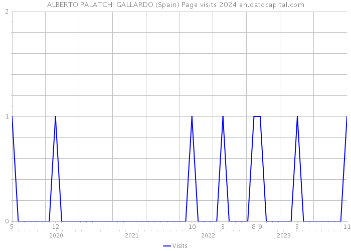 ALBERTO PALATCHI GALLARDO (Spain) Page visits 2024 