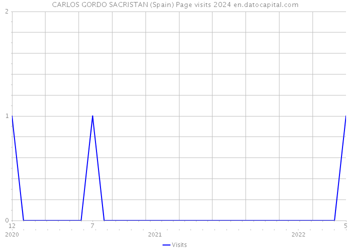 CARLOS GORDO SACRISTAN (Spain) Page visits 2024 