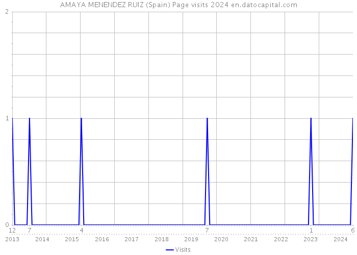 AMAYA MENENDEZ RUIZ (Spain) Page visits 2024 