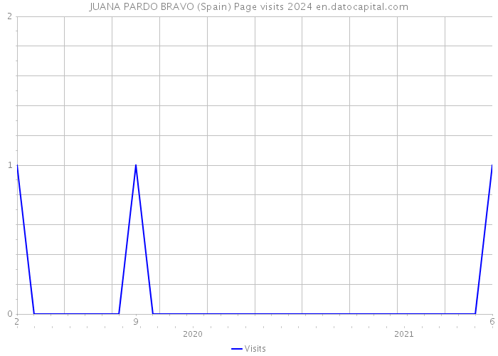 JUANA PARDO BRAVO (Spain) Page visits 2024 