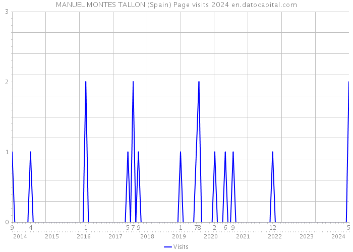 MANUEL MONTES TALLON (Spain) Page visits 2024 