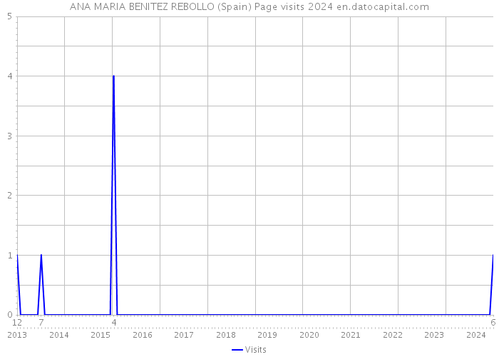 ANA MARIA BENITEZ REBOLLO (Spain) Page visits 2024 