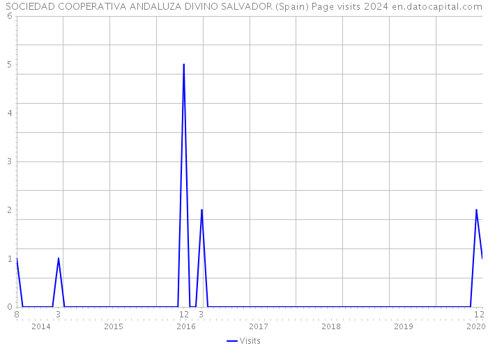 SOCIEDAD COOPERATIVA ANDALUZA DIVINO SALVADOR (Spain) Page visits 2024 