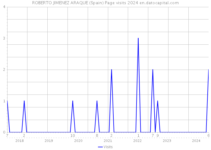 ROBERTO JIMENEZ ARAQUE (Spain) Page visits 2024 