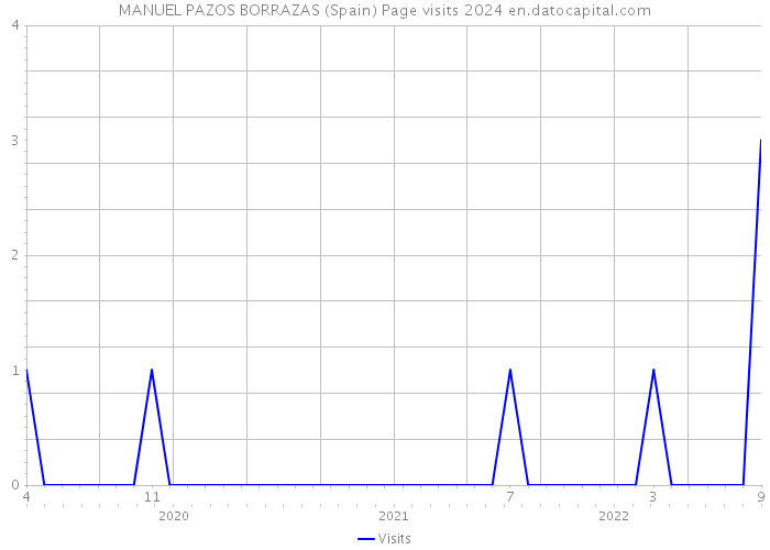 MANUEL PAZOS BORRAZAS (Spain) Page visits 2024 
