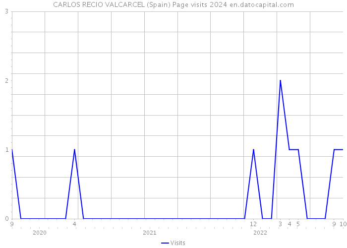 CARLOS RECIO VALCARCEL (Spain) Page visits 2024 