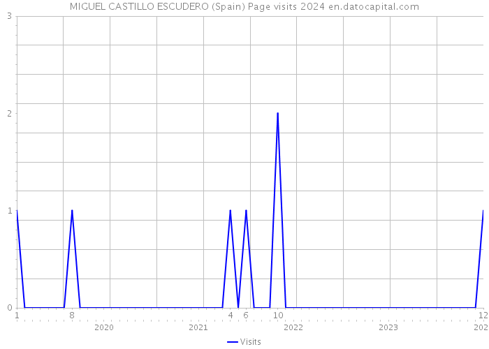 MIGUEL CASTILLO ESCUDERO (Spain) Page visits 2024 