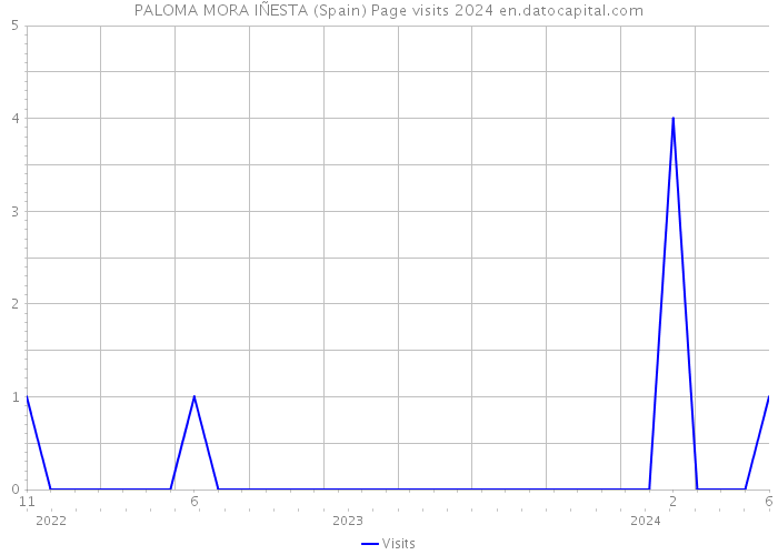 PALOMA MORA IÑESTA (Spain) Page visits 2024 