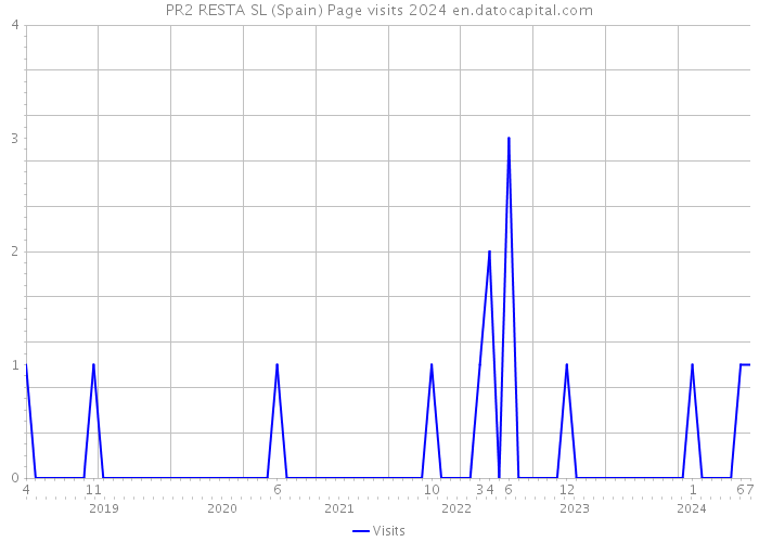 PR2 RESTA SL (Spain) Page visits 2024 