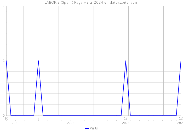 LABORIS (Spain) Page visits 2024 
