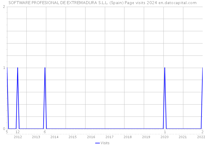 SOFTWARE PROFESIONAL DE EXTREMADURA S.L.L. (Spain) Page visits 2024 