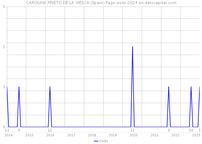 CAROLINA PRIETO DE LA VIESCA (Spain) Page visits 2024 