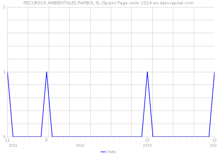 RECURSOS AMBIENTALES PARBOL SL (Spain) Page visits 2024 