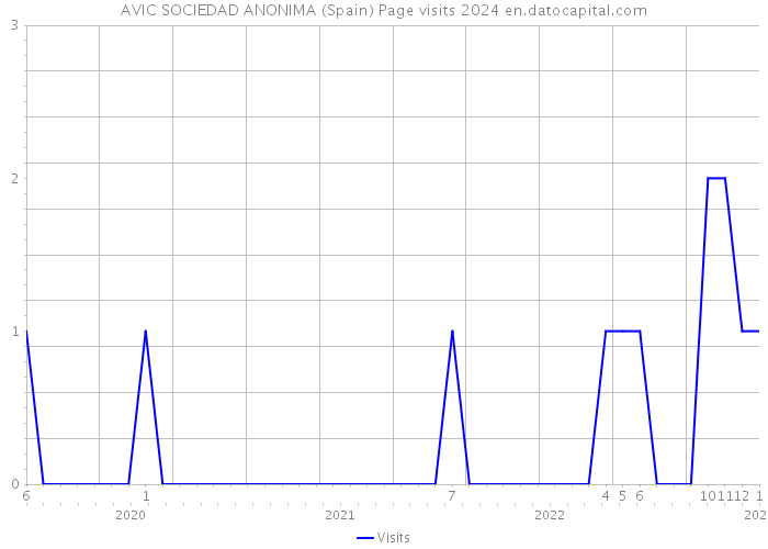 AVIC SOCIEDAD ANONIMA (Spain) Page visits 2024 