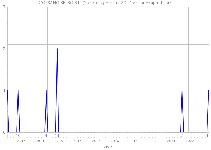 COSSANO BELBO S.L. (Spain) Page visits 2024 