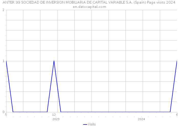 ANTER 99 SOCIEDAD DE INVERSION MOBILIARIA DE CAPITAL VARIABLE S.A. (Spain) Page visits 2024 