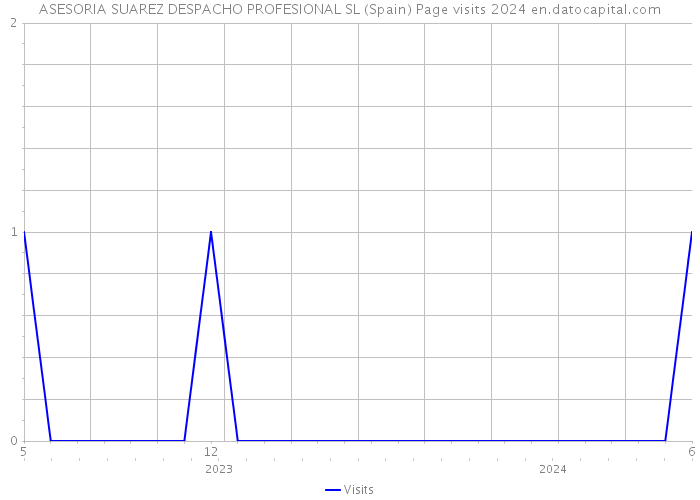 ASESORIA SUAREZ DESPACHO PROFESIONAL SL (Spain) Page visits 2024 