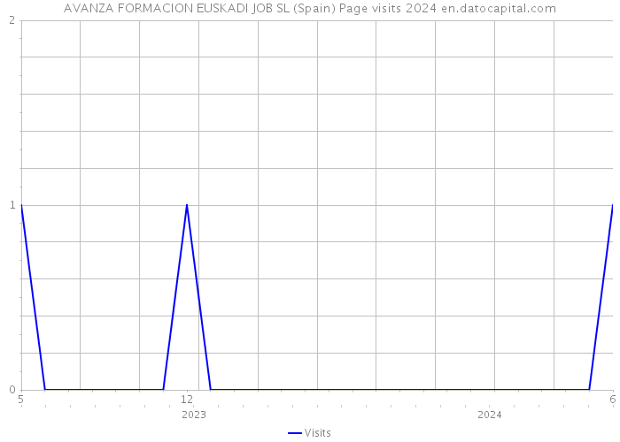 AVANZA FORMACION EUSKADI JOB SL (Spain) Page visits 2024 