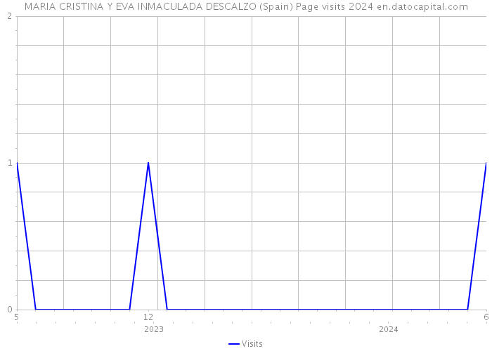 MARIA CRISTINA Y EVA INMACULADA DESCALZO (Spain) Page visits 2024 