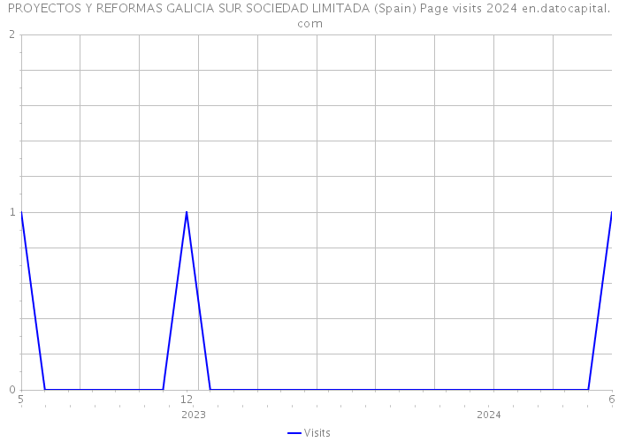 PROYECTOS Y REFORMAS GALICIA SUR SOCIEDAD LIMITADA (Spain) Page visits 2024 