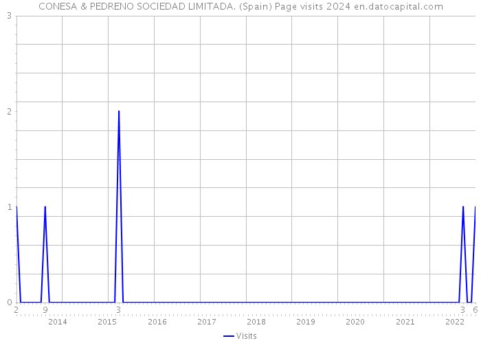 CONESA & PEDRENO SOCIEDAD LIMITADA. (Spain) Page visits 2024 