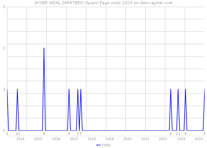JAVIER VIDAL ZAPATERO (Spain) Page visits 2024 