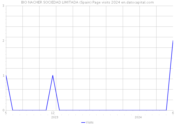 BIO NACHER SOCIEDAD LIMITADA (Spain) Page visits 2024 