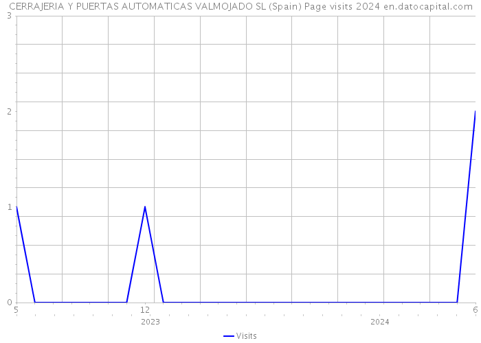 CERRAJERIA Y PUERTAS AUTOMATICAS VALMOJADO SL (Spain) Page visits 2024 