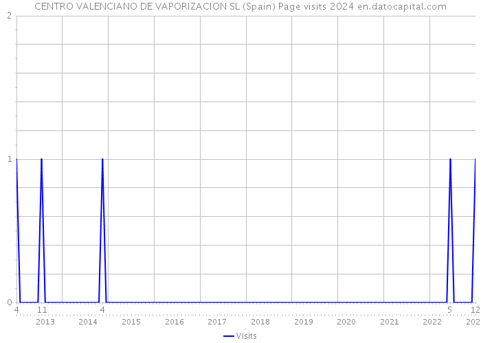 CENTRO VALENCIANO DE VAPORIZACION SL (Spain) Page visits 2024 