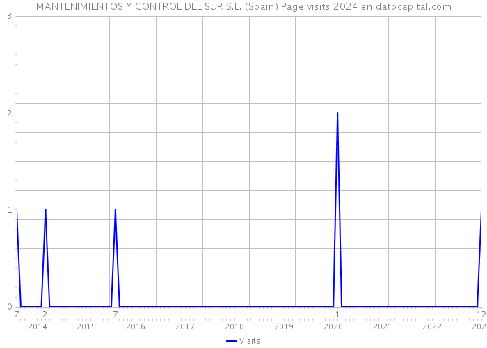 MANTENIMIENTOS Y CONTROL DEL SUR S.L. (Spain) Page visits 2024 